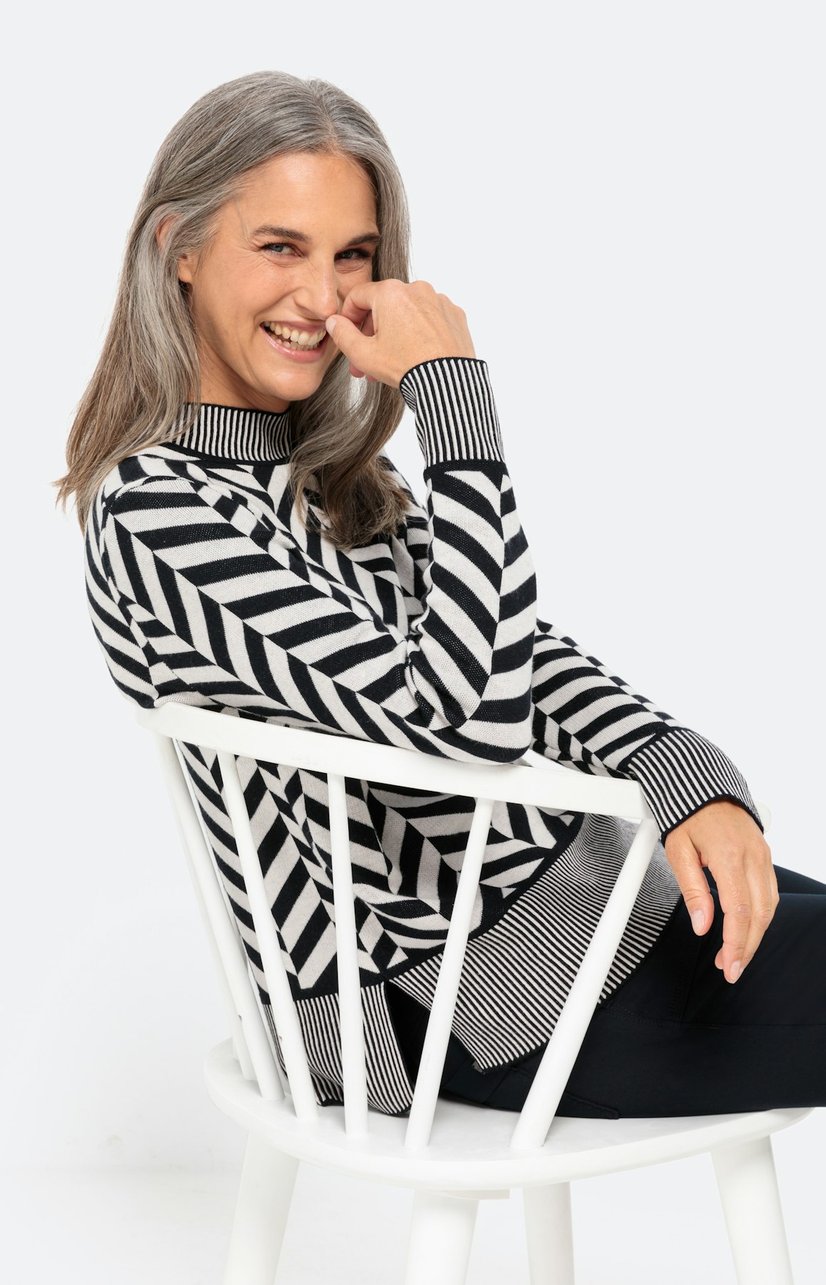 Trui met jacquarddetails