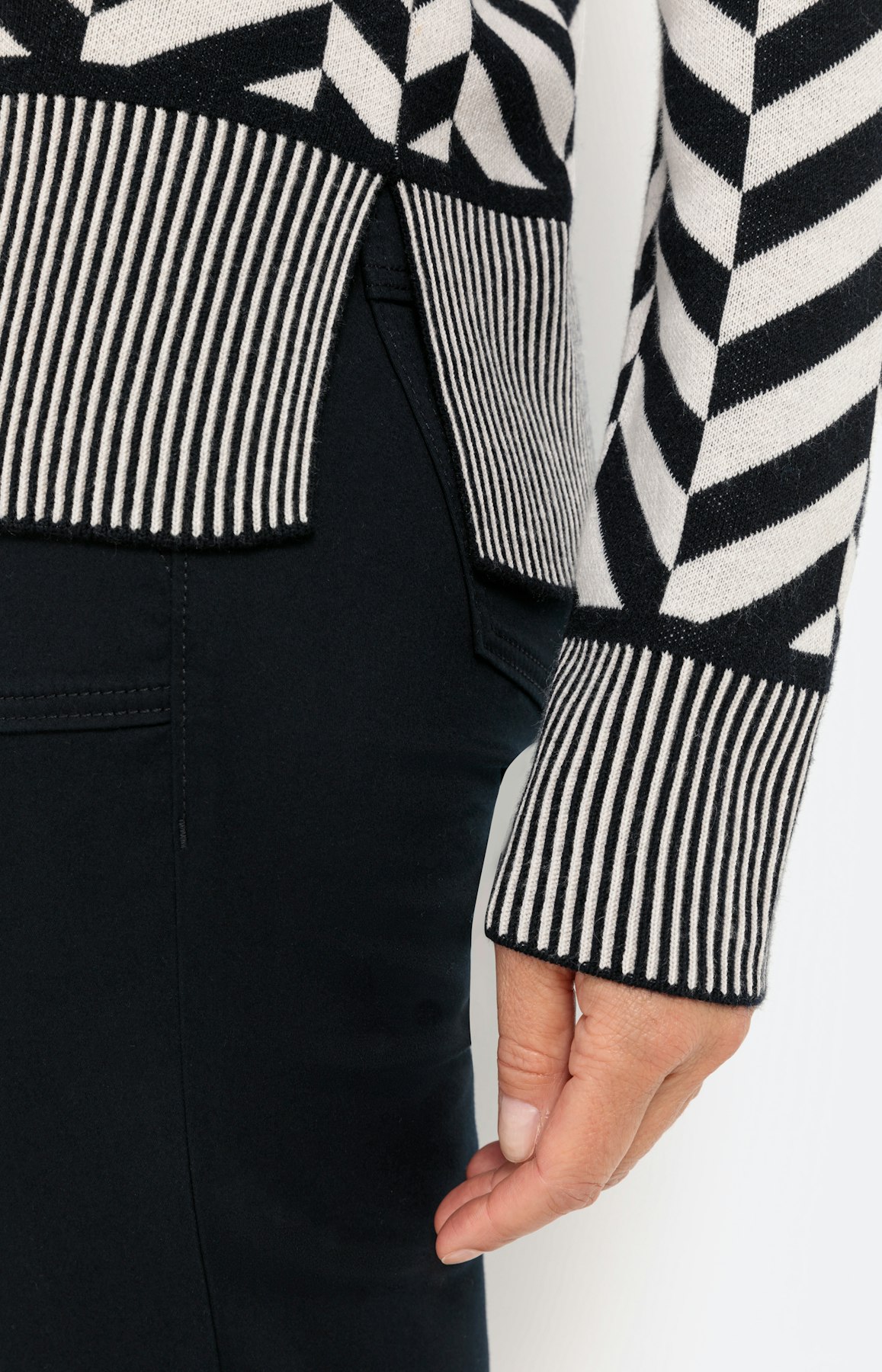 Trui met jacquarddetails