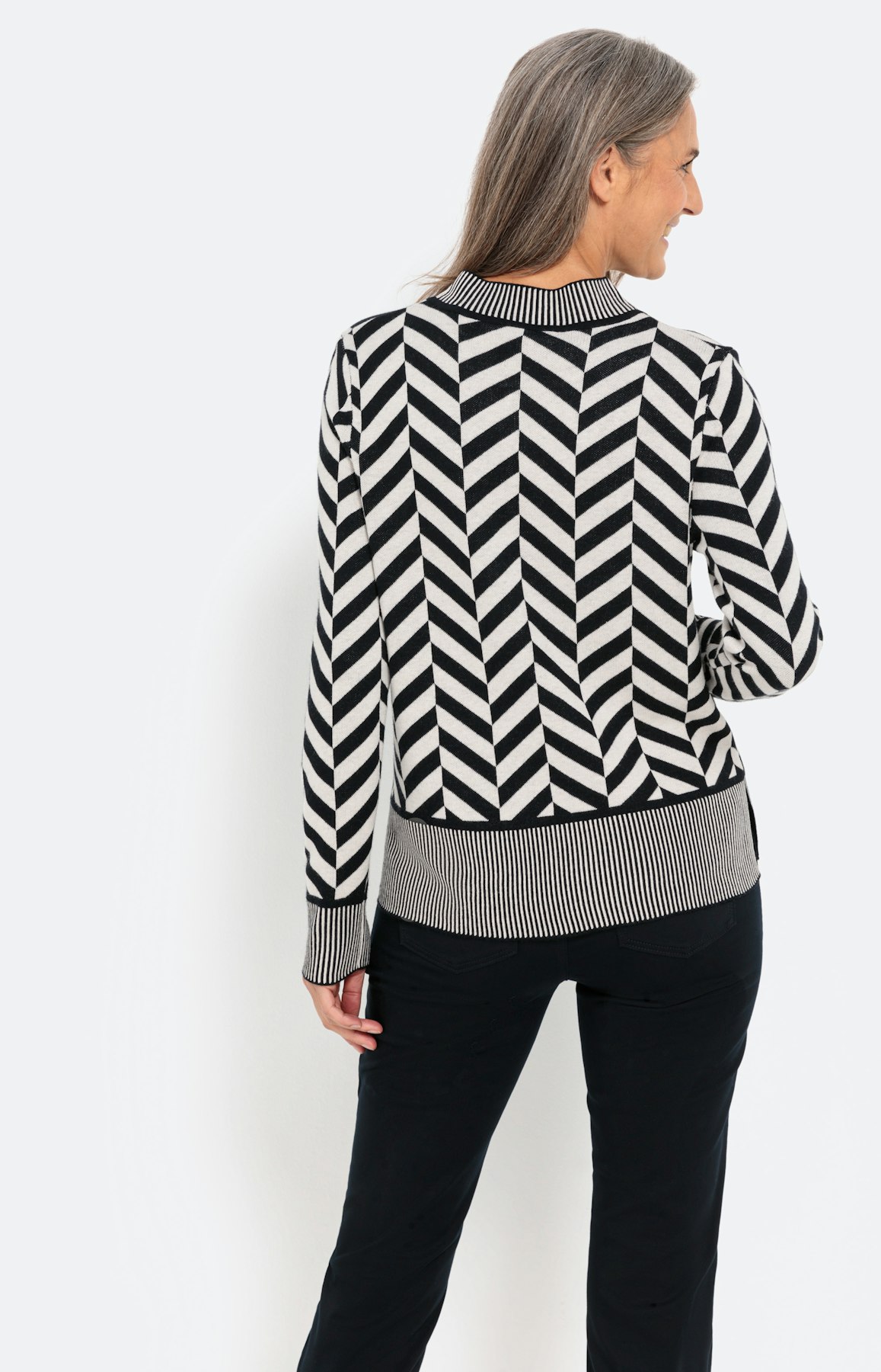 Trui met jacquarddetails