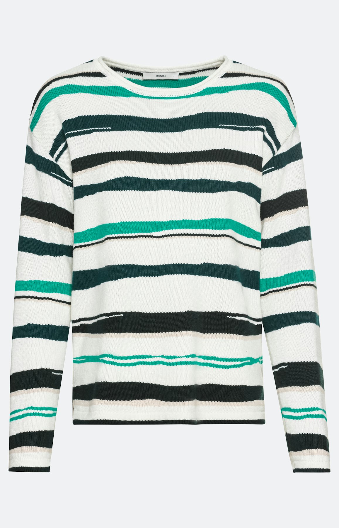 Gestreifter Langarm Pullover