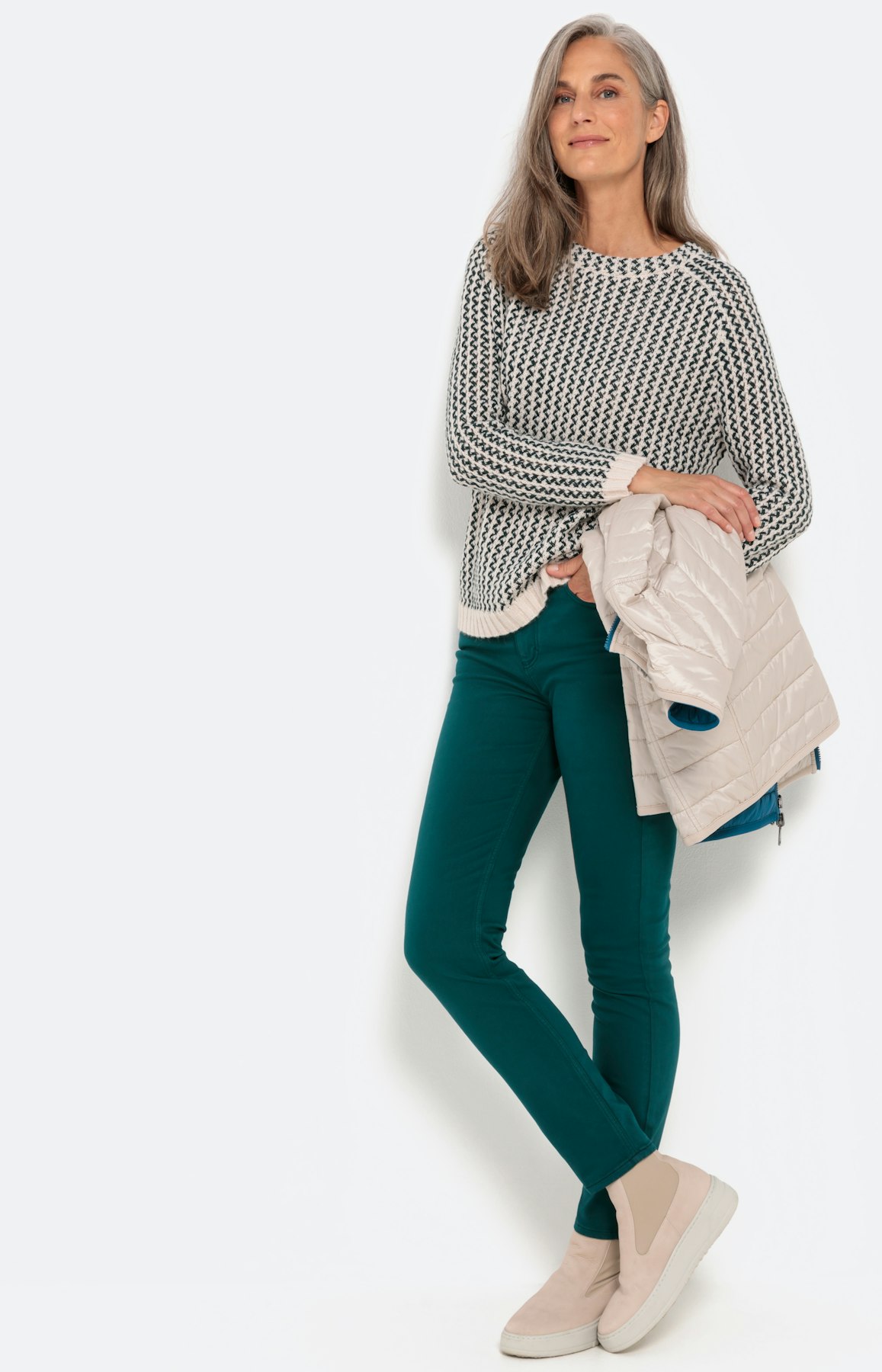 Pullover im Zickzack-Design