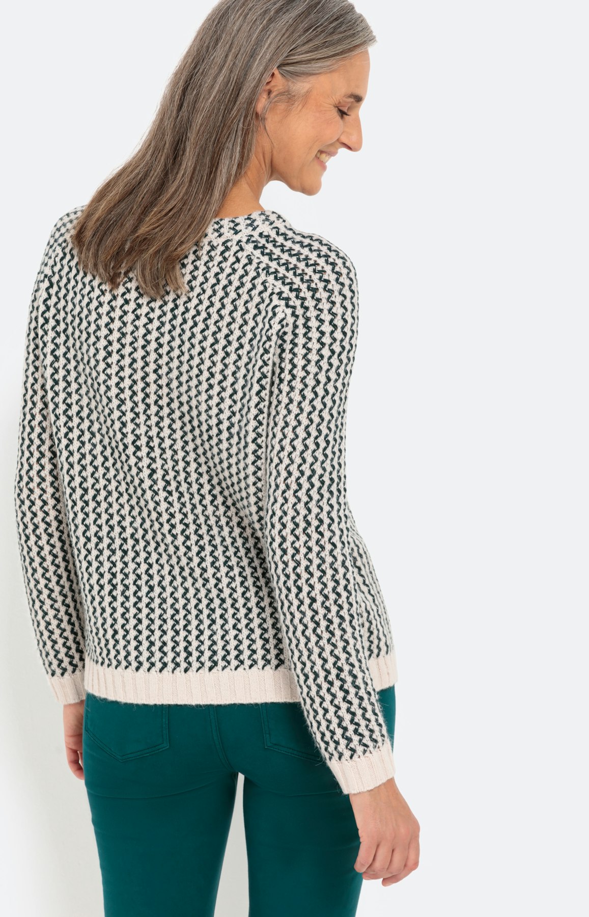 Pullover im Zickzack-Design