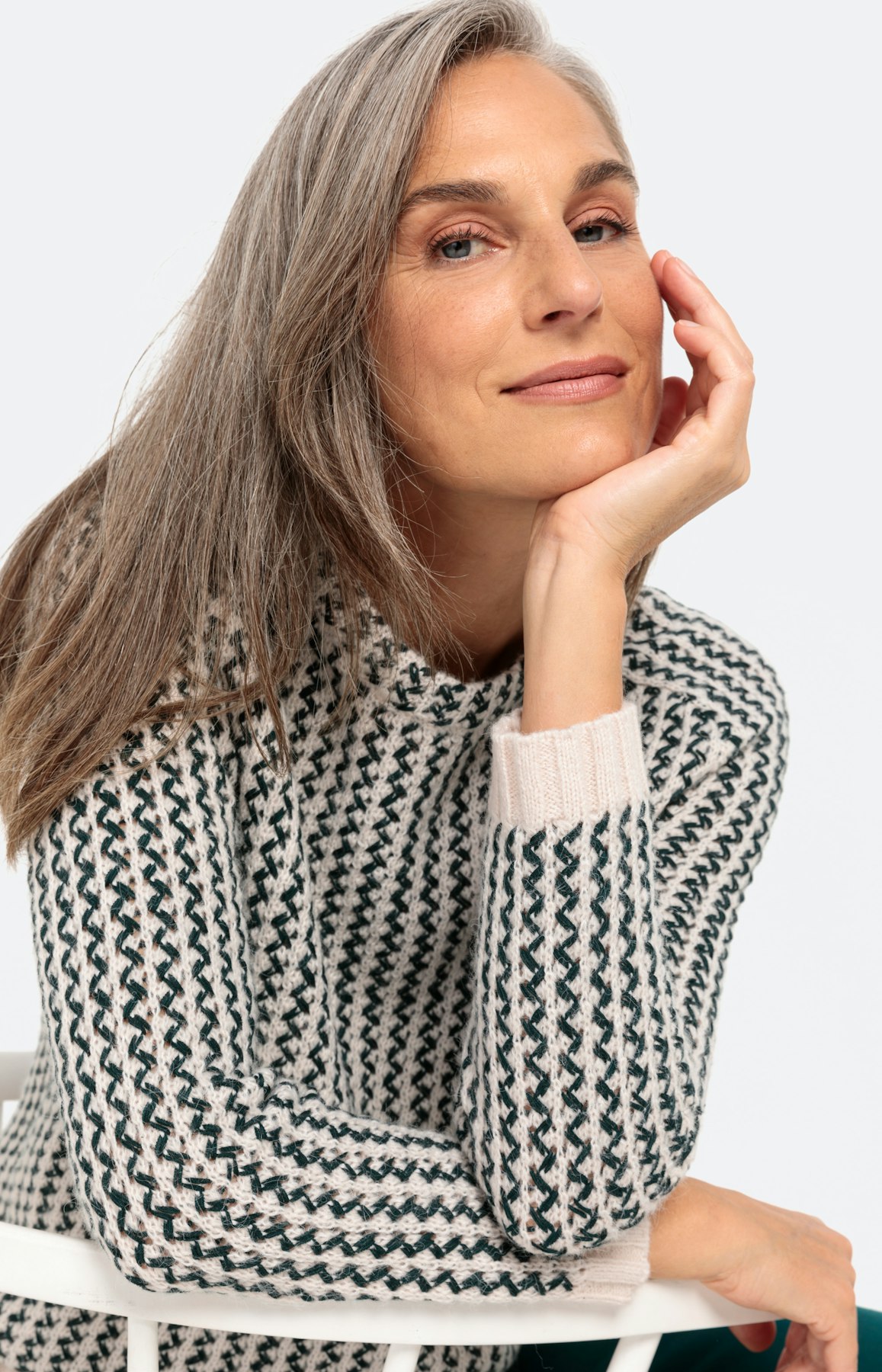 Pullover im Zickzack-Design