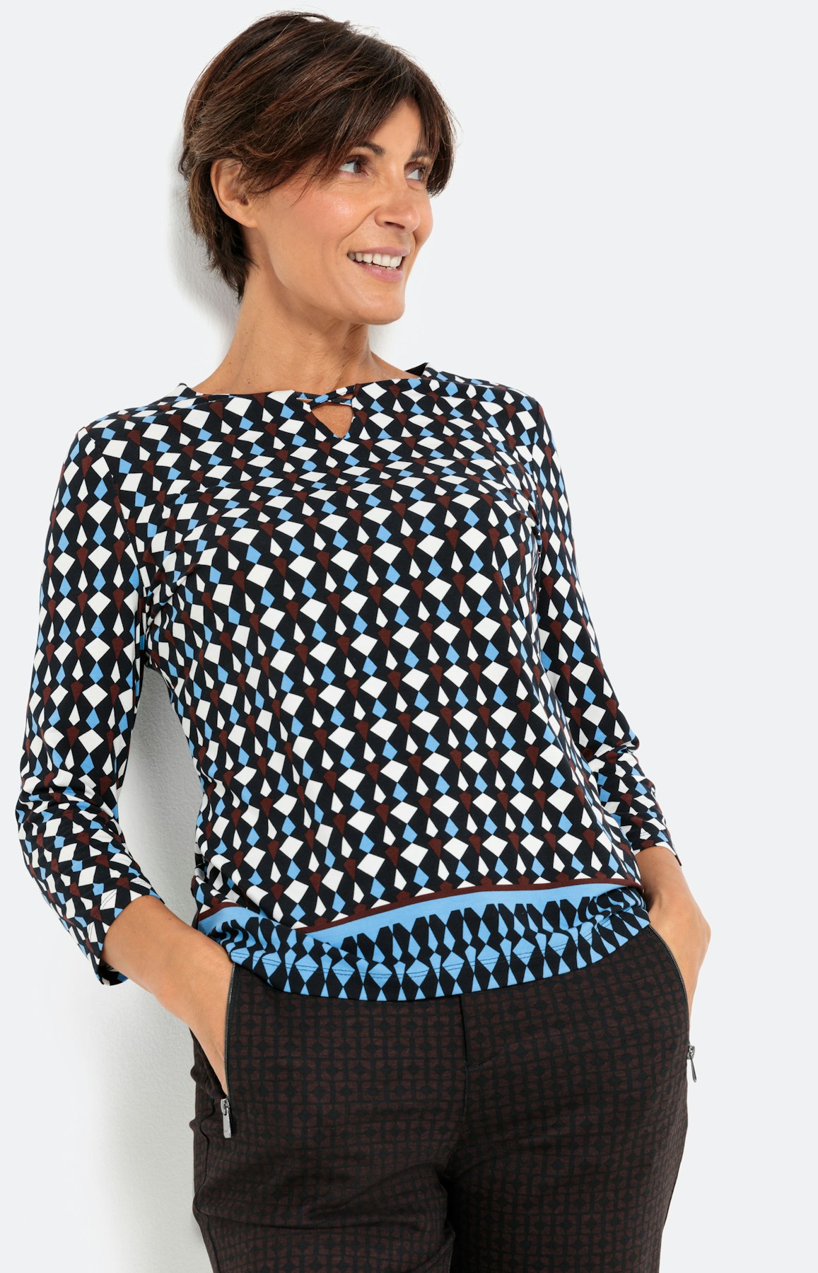 Shirt mit 3/4-Ärmel