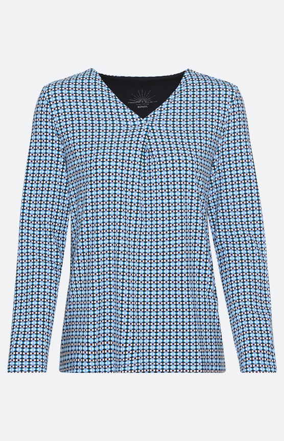 Shirt met lange mouwen en minimal-print