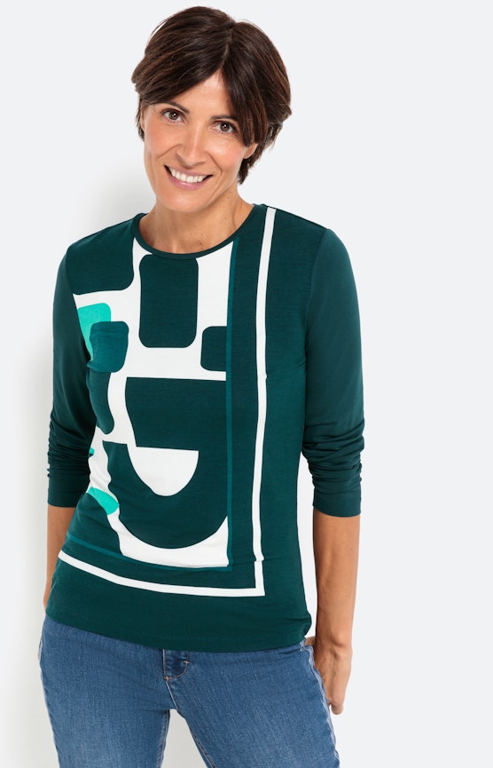 Langarmshirt mit Frontprint