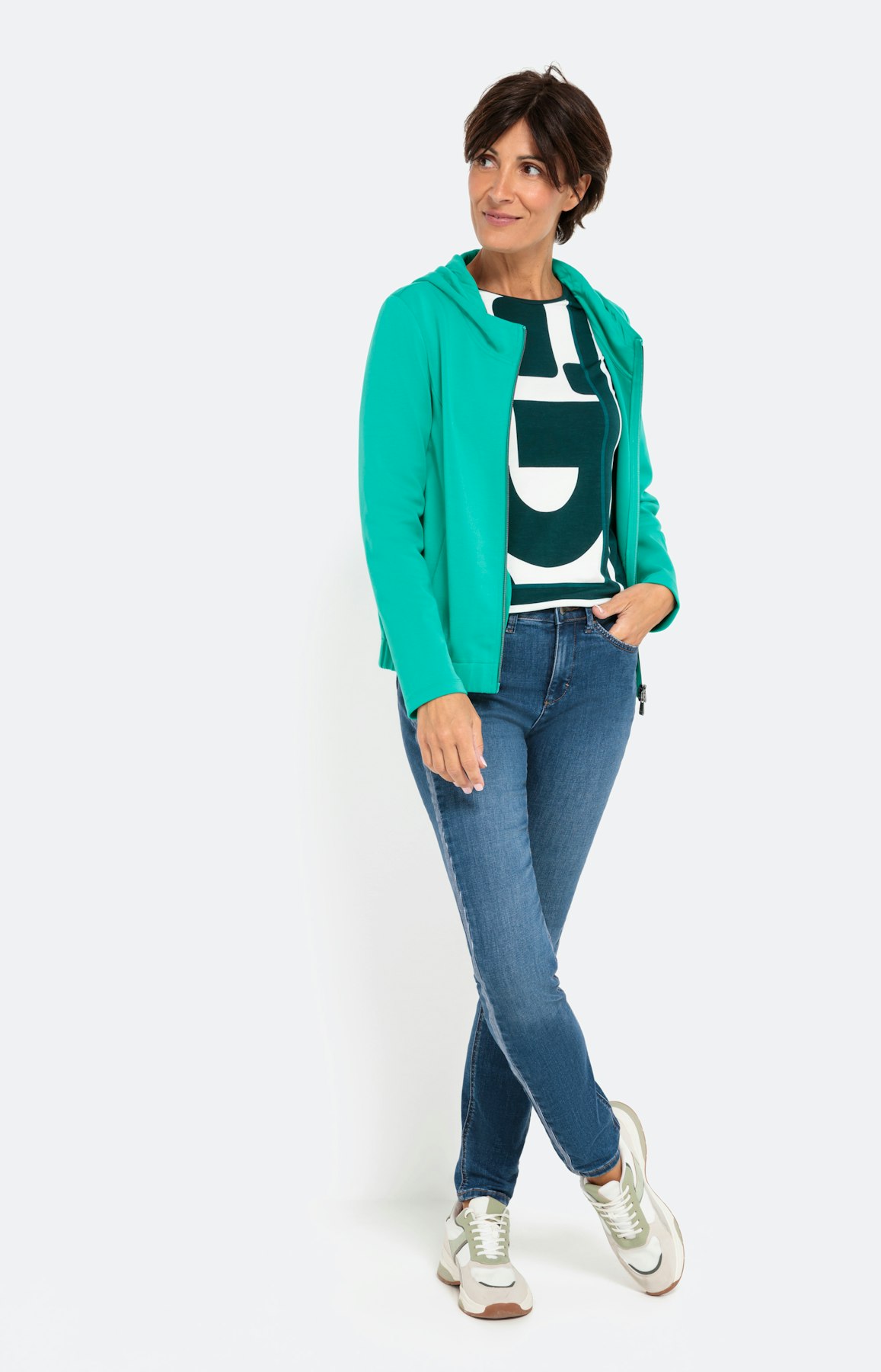 Shirt met lange mouwen en frontprint