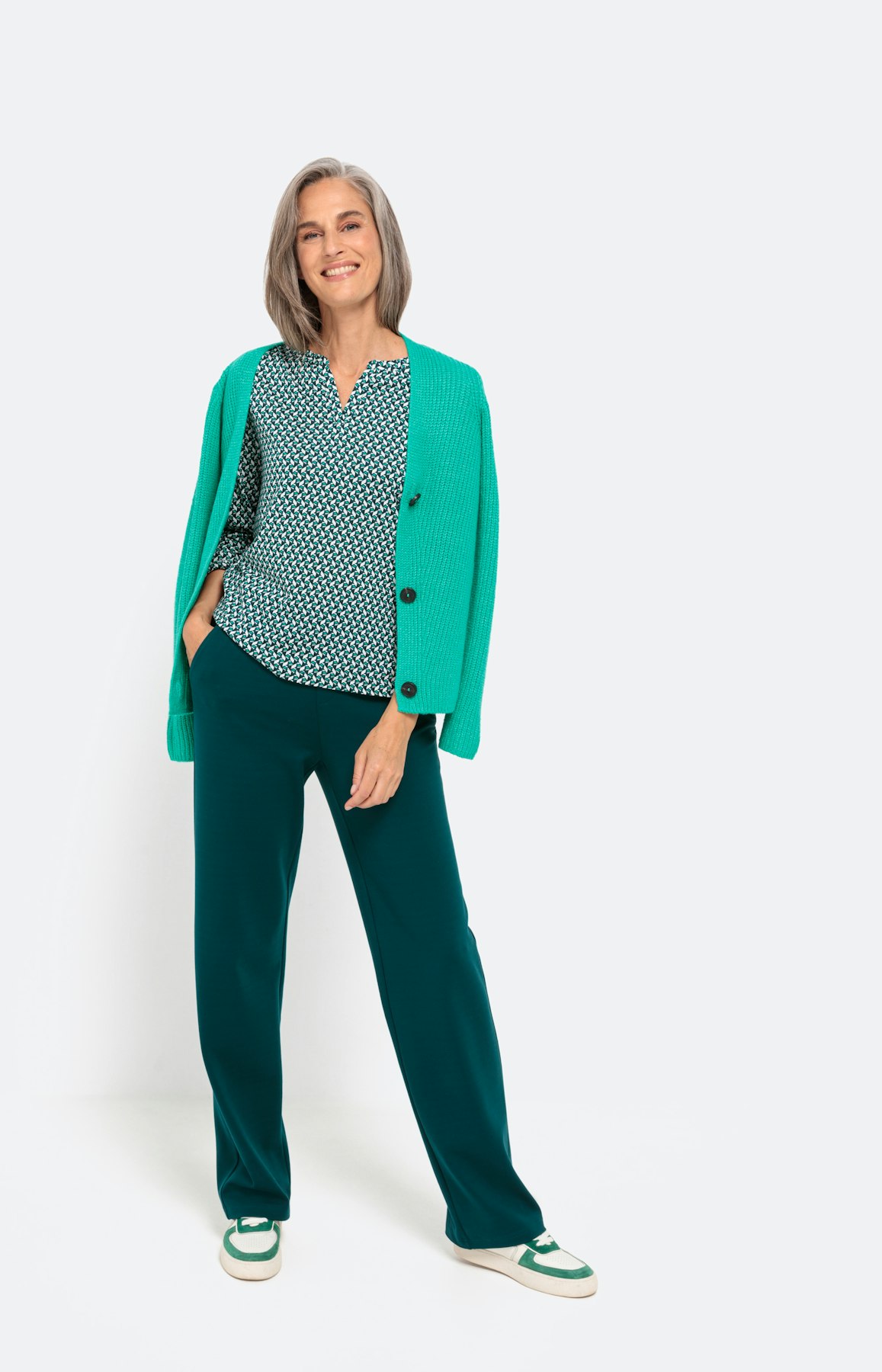 Shirt met lange mouwen en print all-over