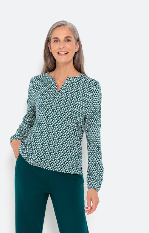 Shirt met lange mouwen en print all-over