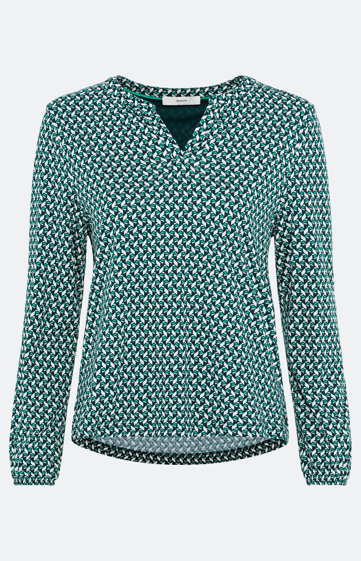 Shirt met lange mouwen en print all-over