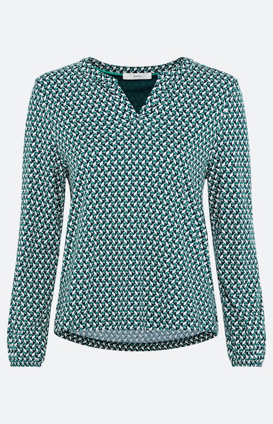 Shirt mit langem Arm und All Over-Print