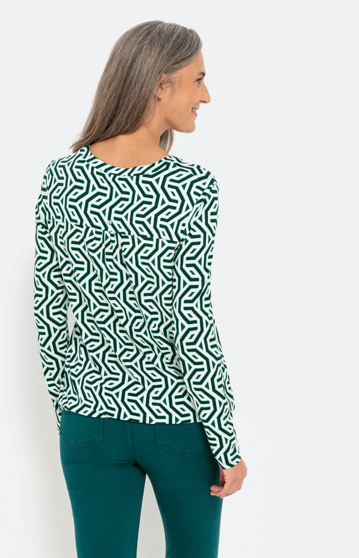 Shirt met lange mouw in grafisch design