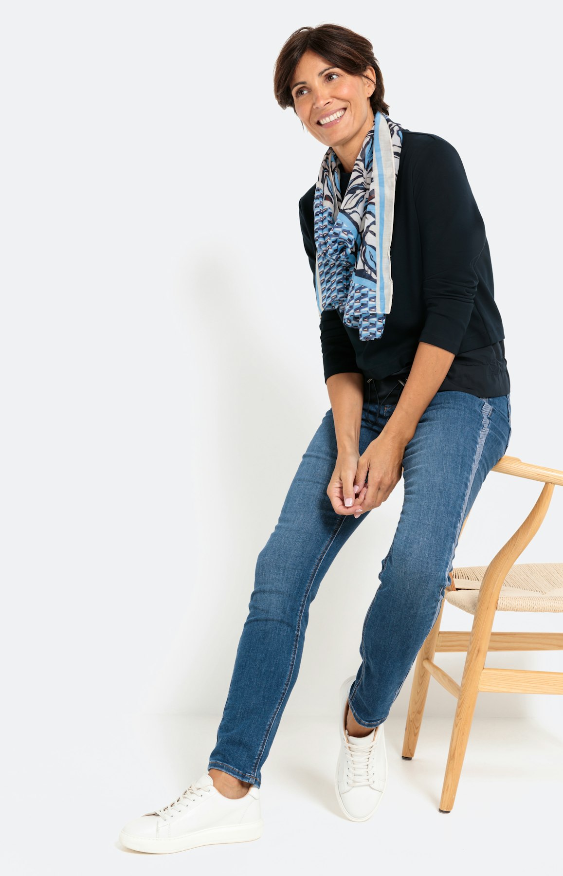 Scuba sweatshirt met lange mouwen