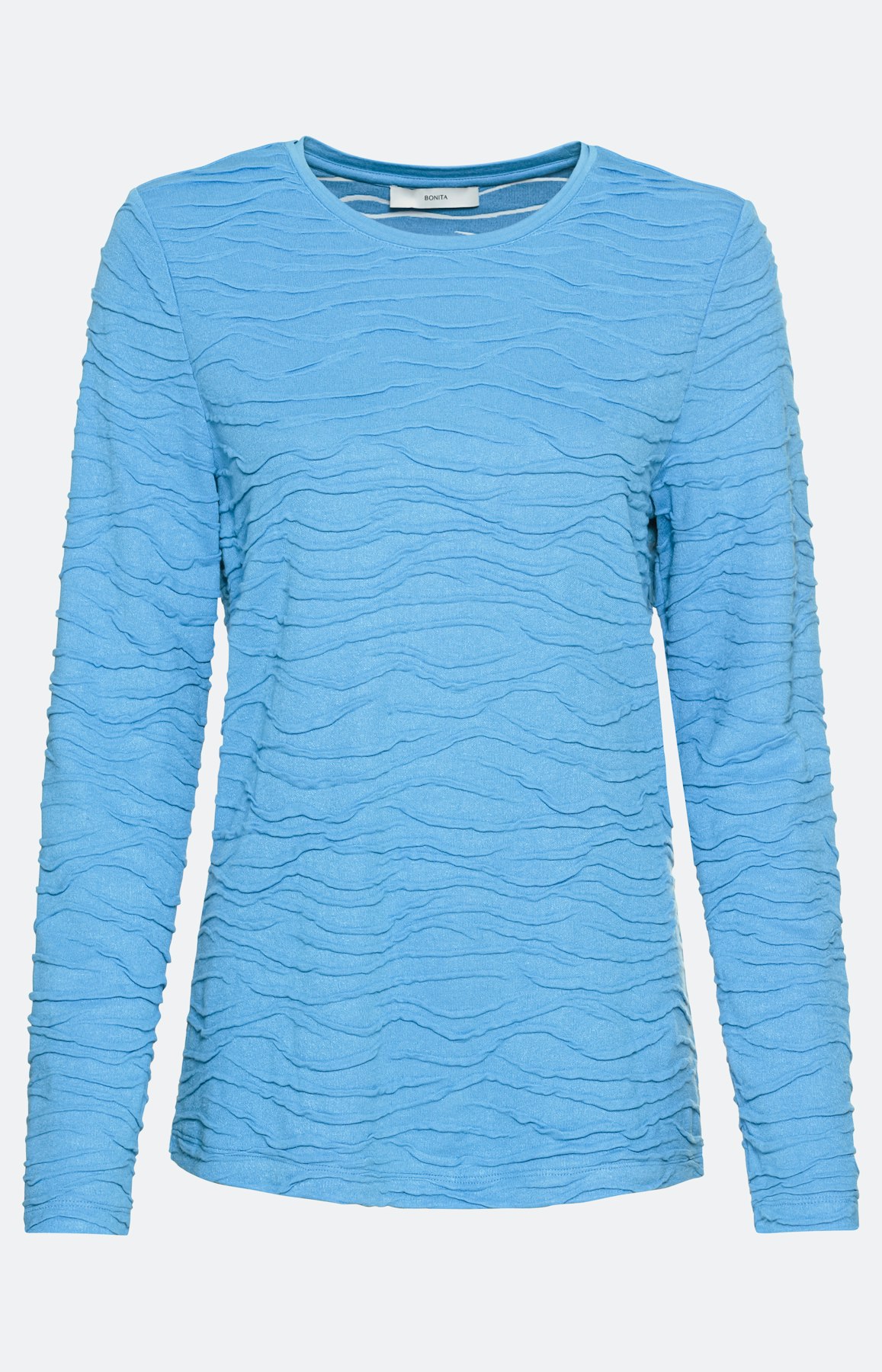 Stretchachtig shirt met golfstructuur