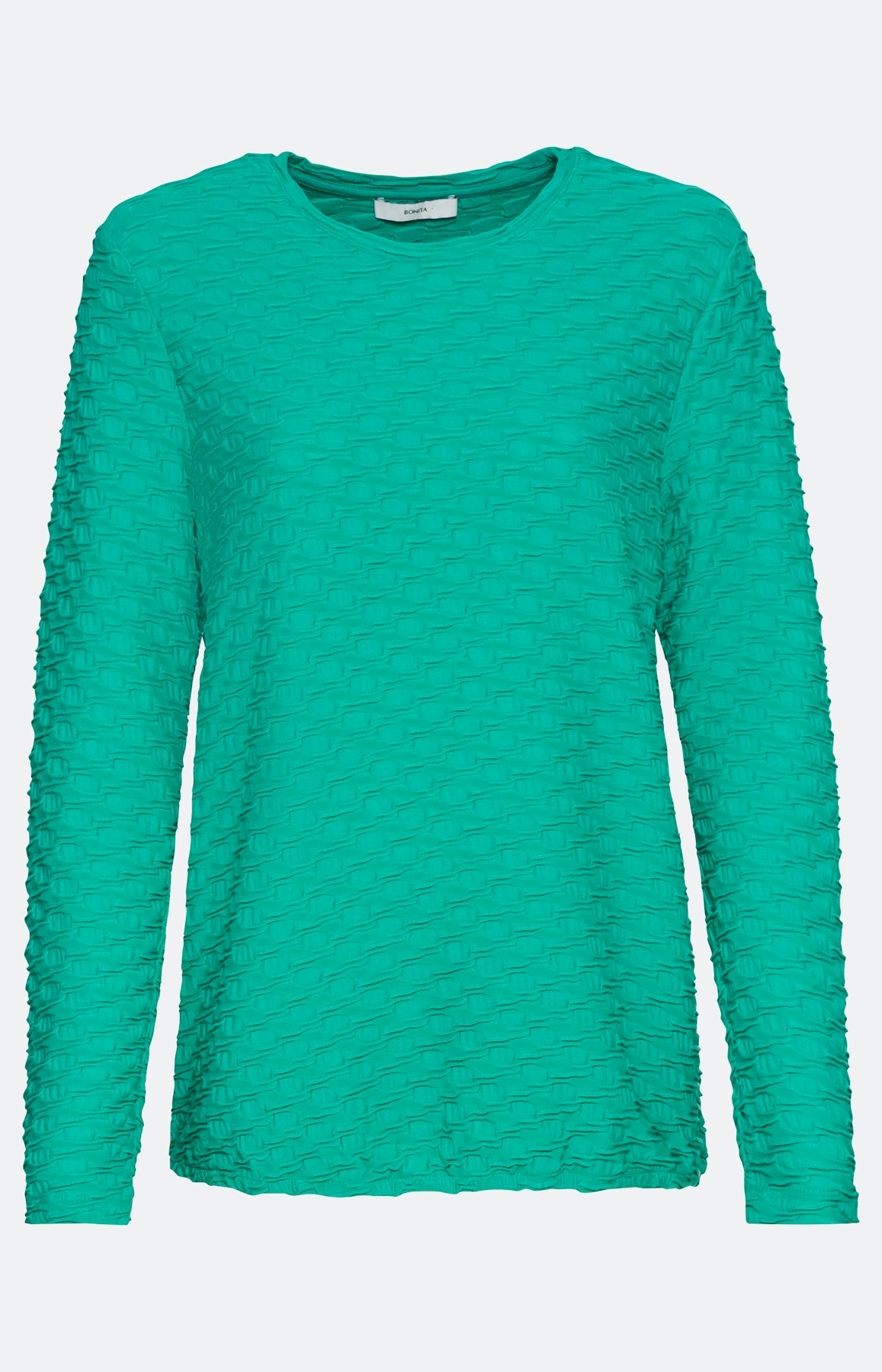 Shirt met lange mouwen en golfstructuur