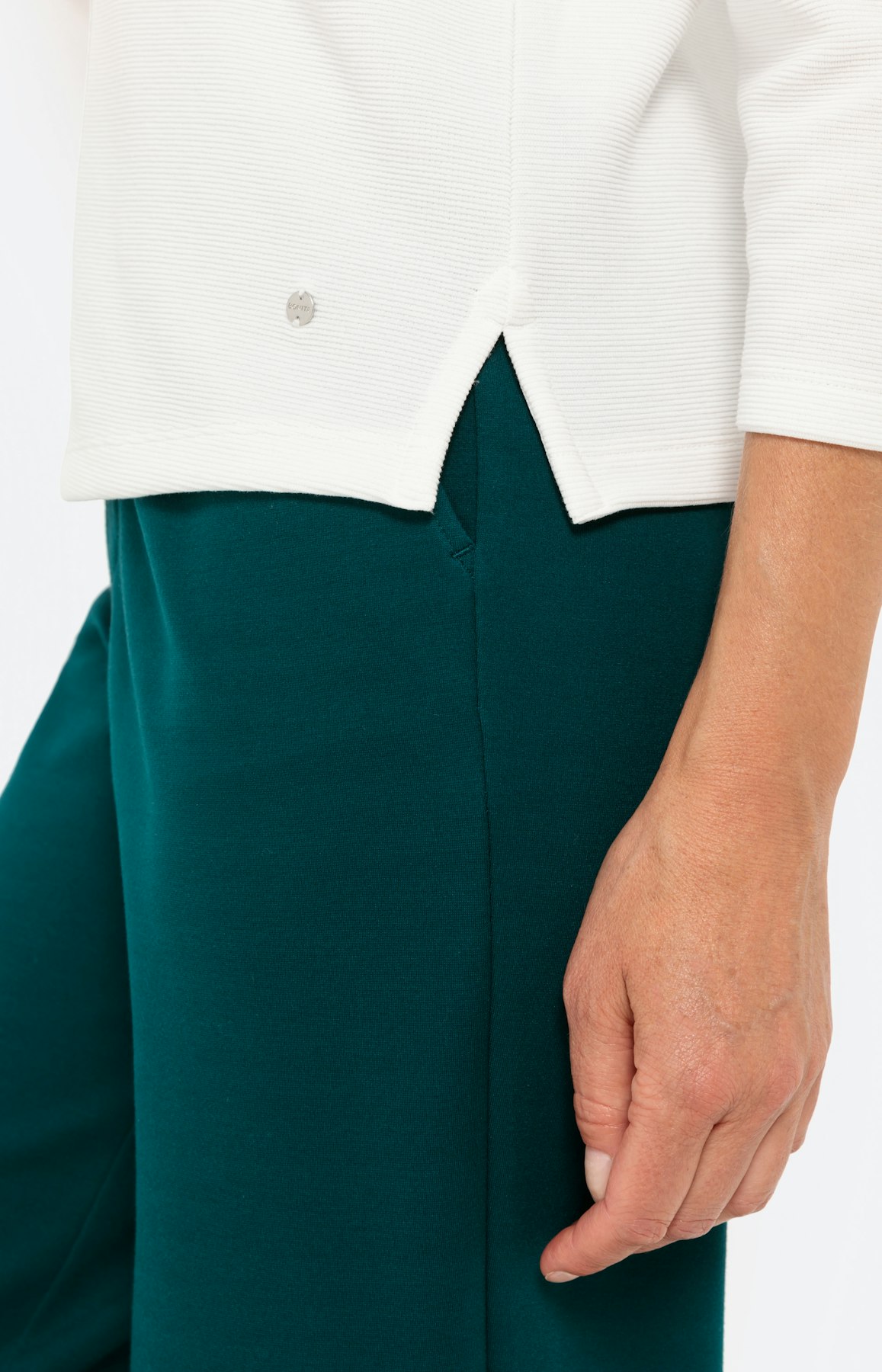 Shirt mit 3/4-Arm und Umlegekragen