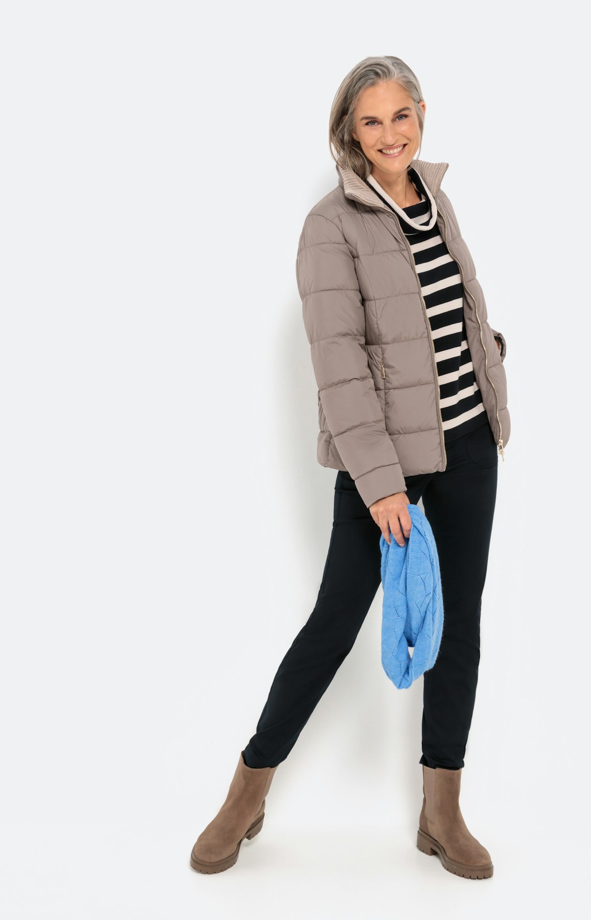 Strickpullover im Streifen-Design