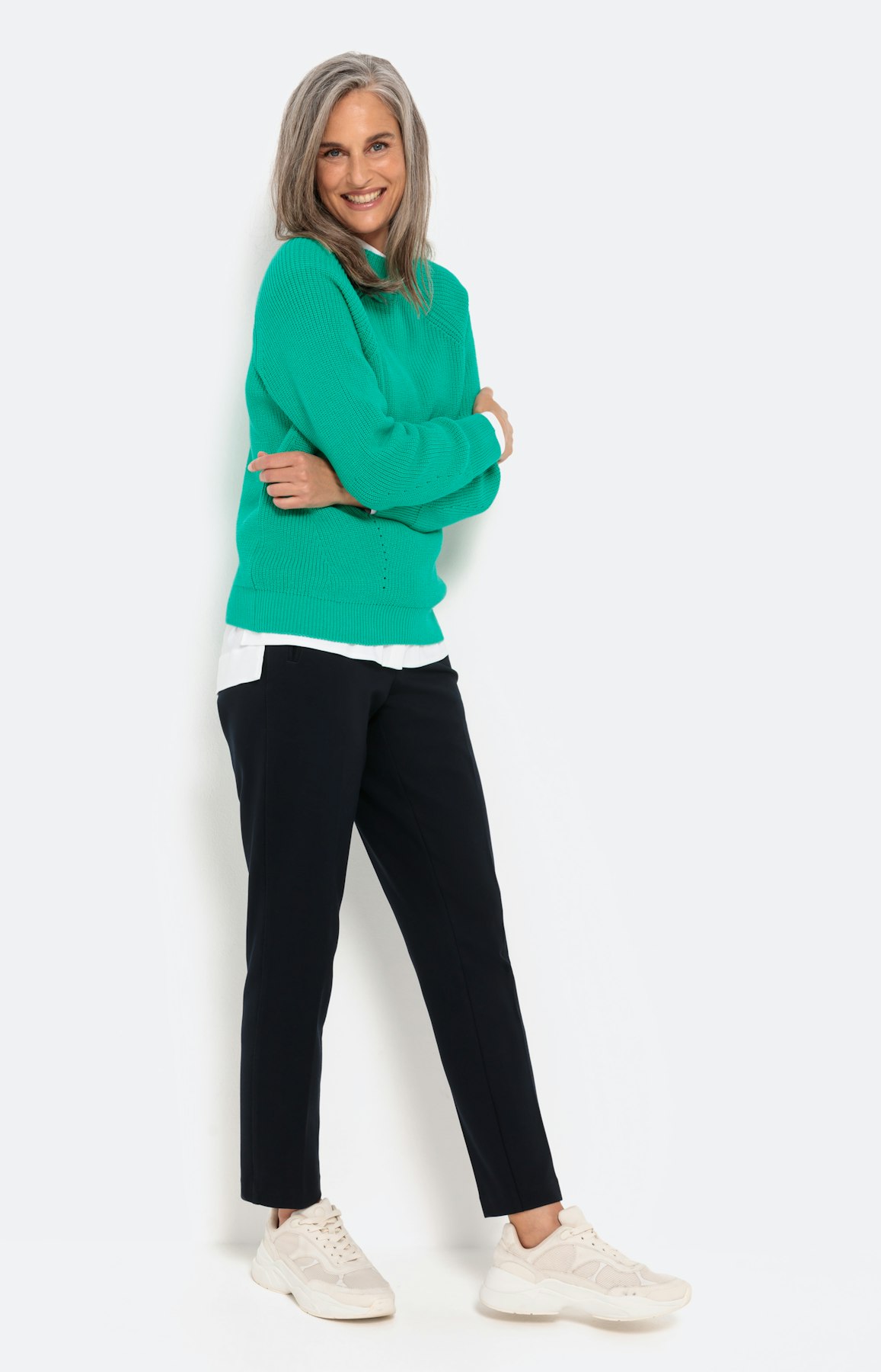 Pullover mit langem Raglanärmel