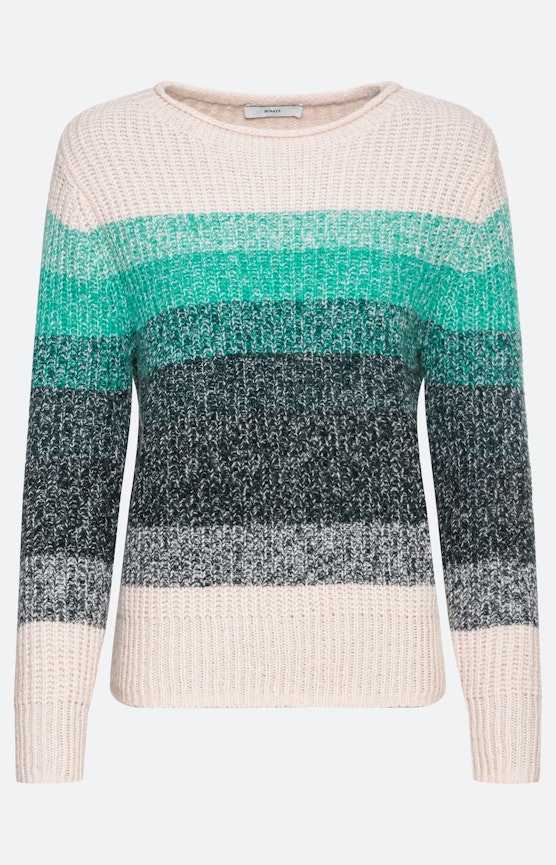 Langarm Pullover mit Colorblocking