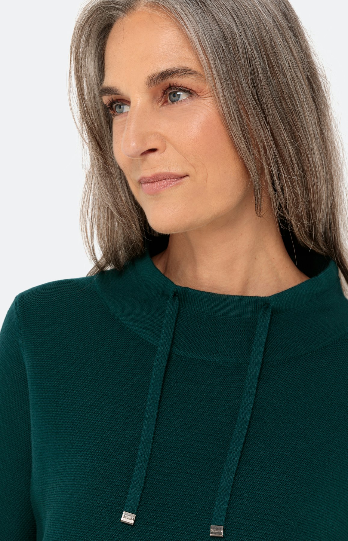 Pullover mit langem Arm und Stehkragen