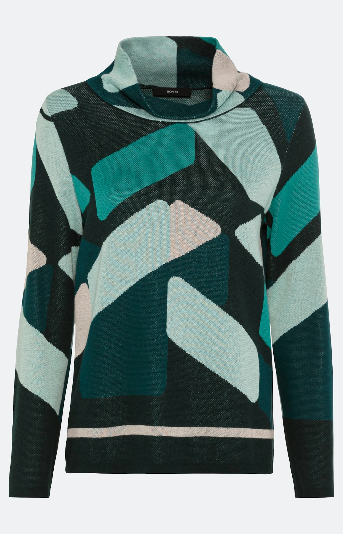 Trui met lange mouwen in jacquard-look