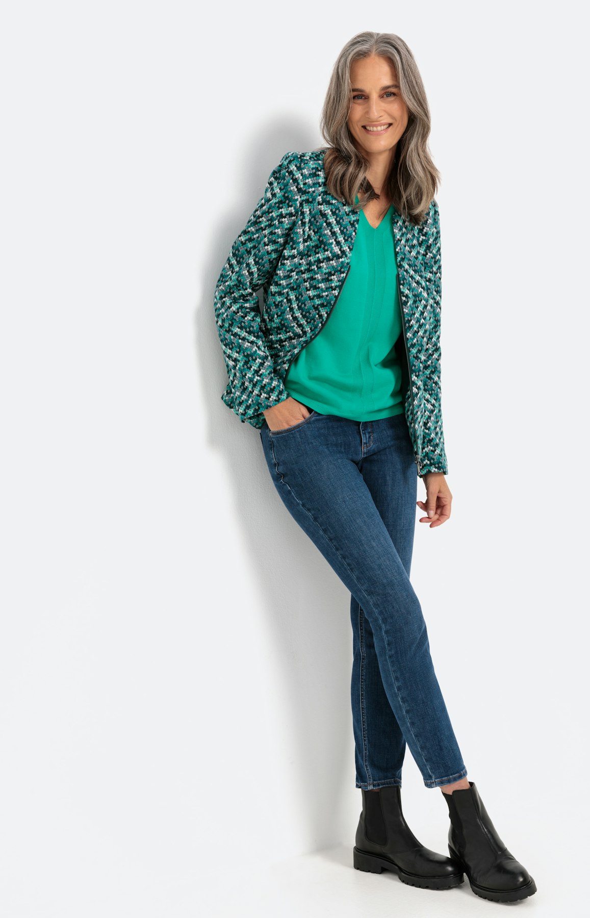 Langarm Pullover aus Baumwolle