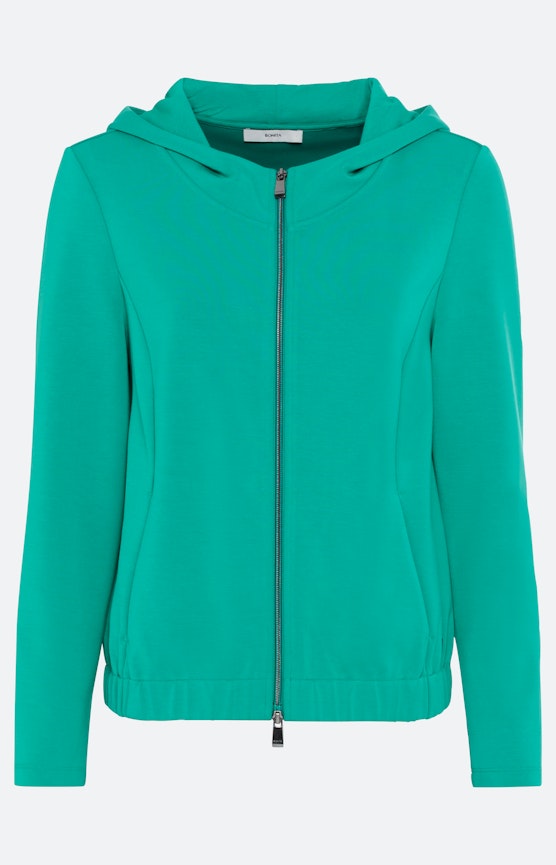 Langärmlige Sweatjacke aus Scuba