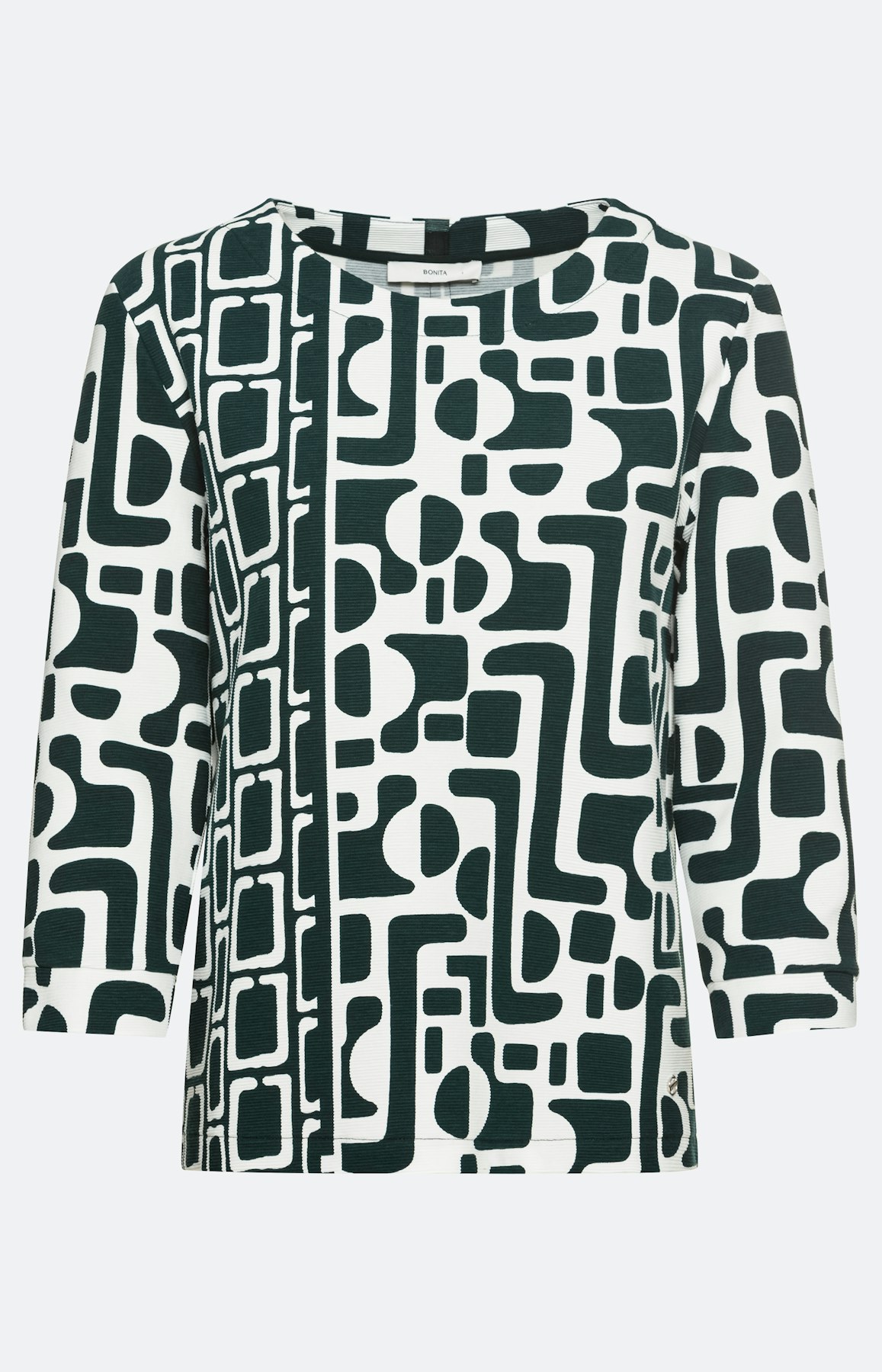 Gedessineerd sweatshirt met 3/4-mouwen