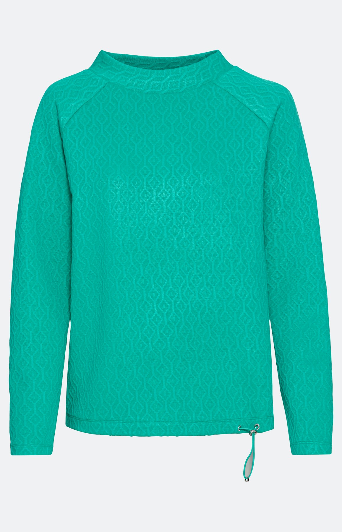 Sweatshirt met hoge kraag en tunnelkoord