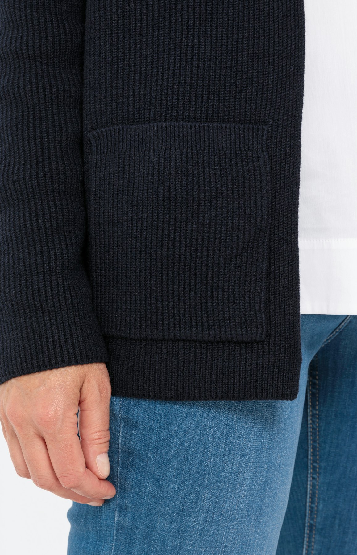 Sluitingloze cardigan met lange mouwen