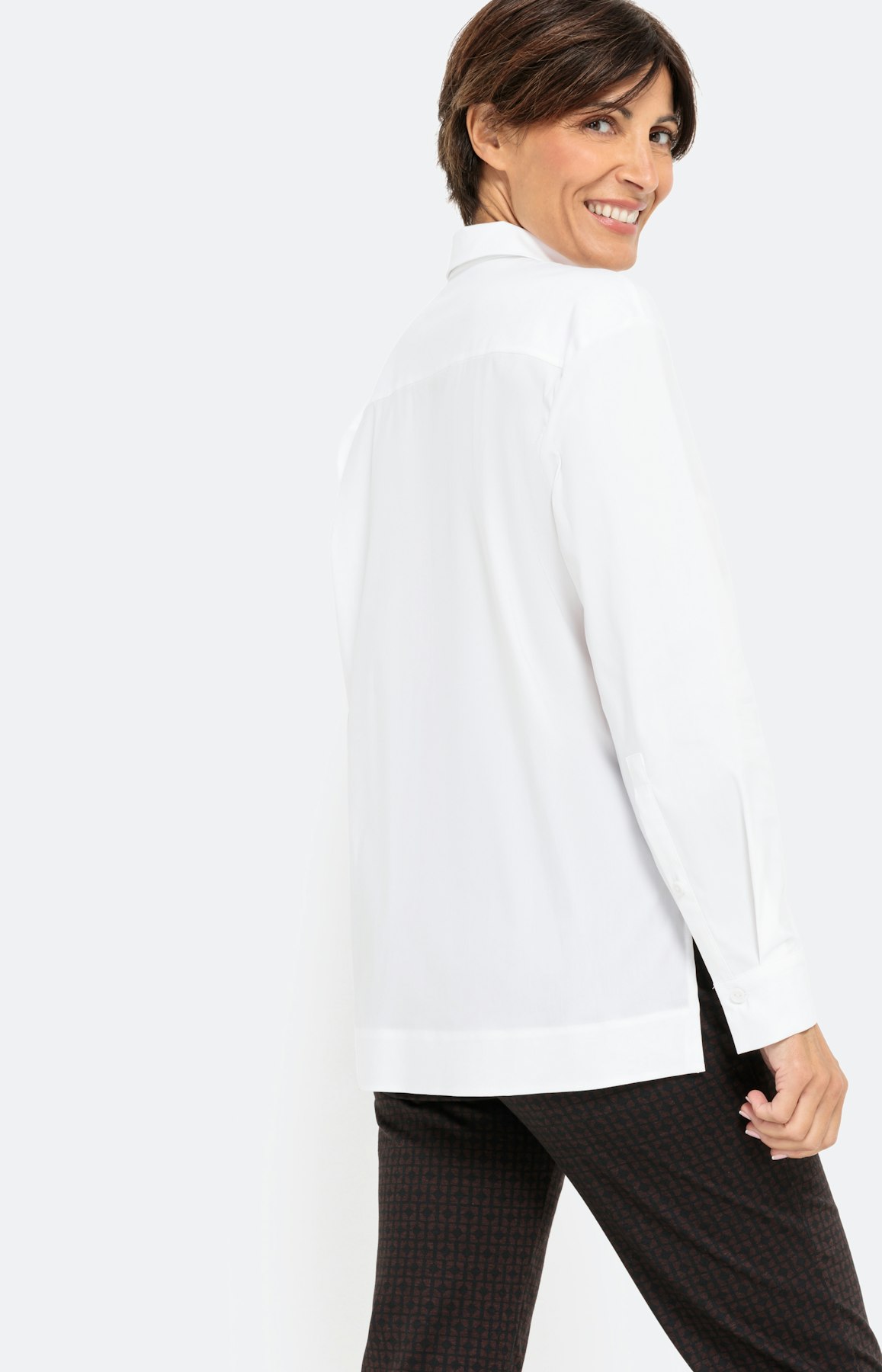 Blouse in een stretchachtige katoenmix