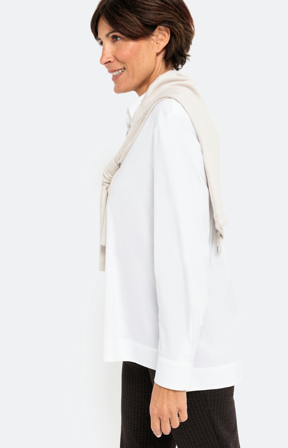 Blouse in een stretchachtige katoenmix