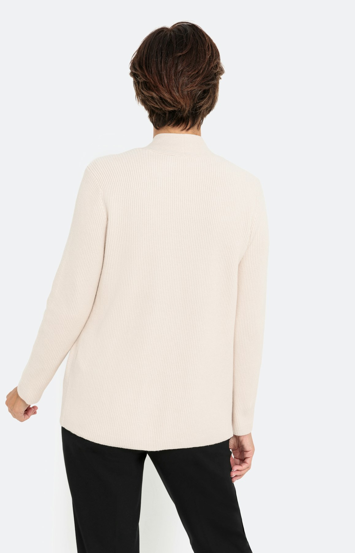 Cardigan in open design met lange mouwen