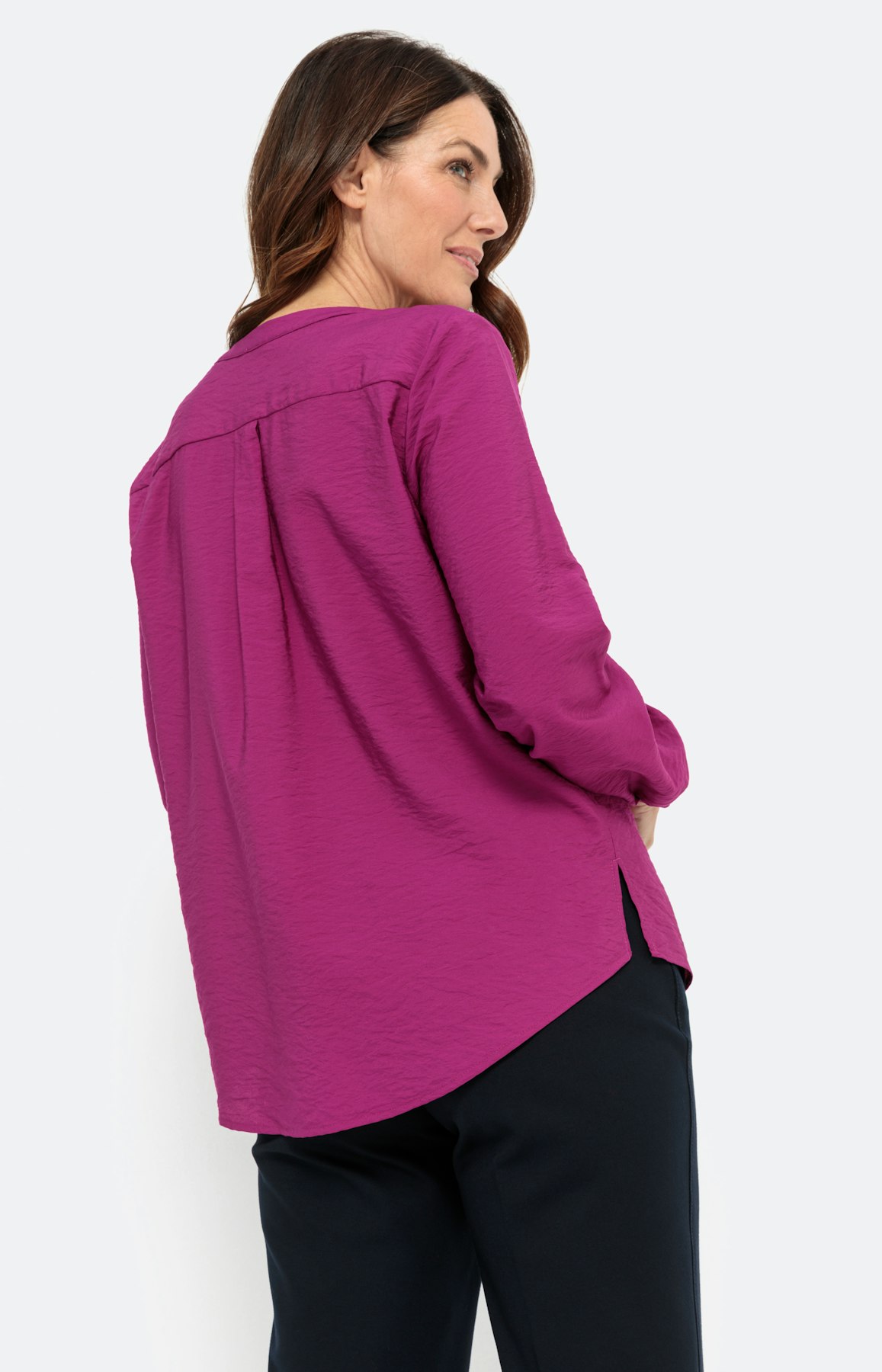 Shirt in fijn gehamerde structuur