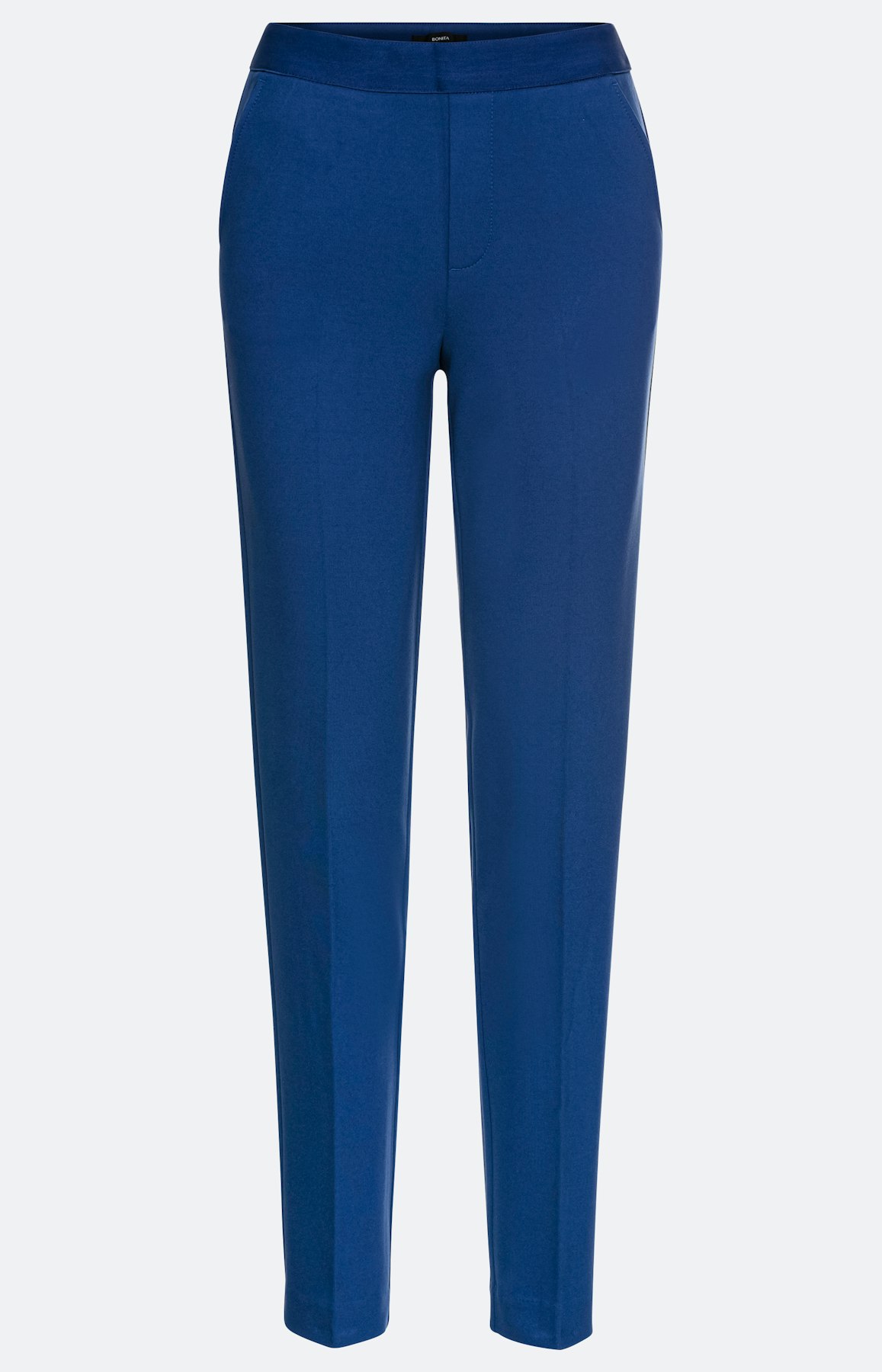 Zigarettenhose mit glänzendem Gummibund