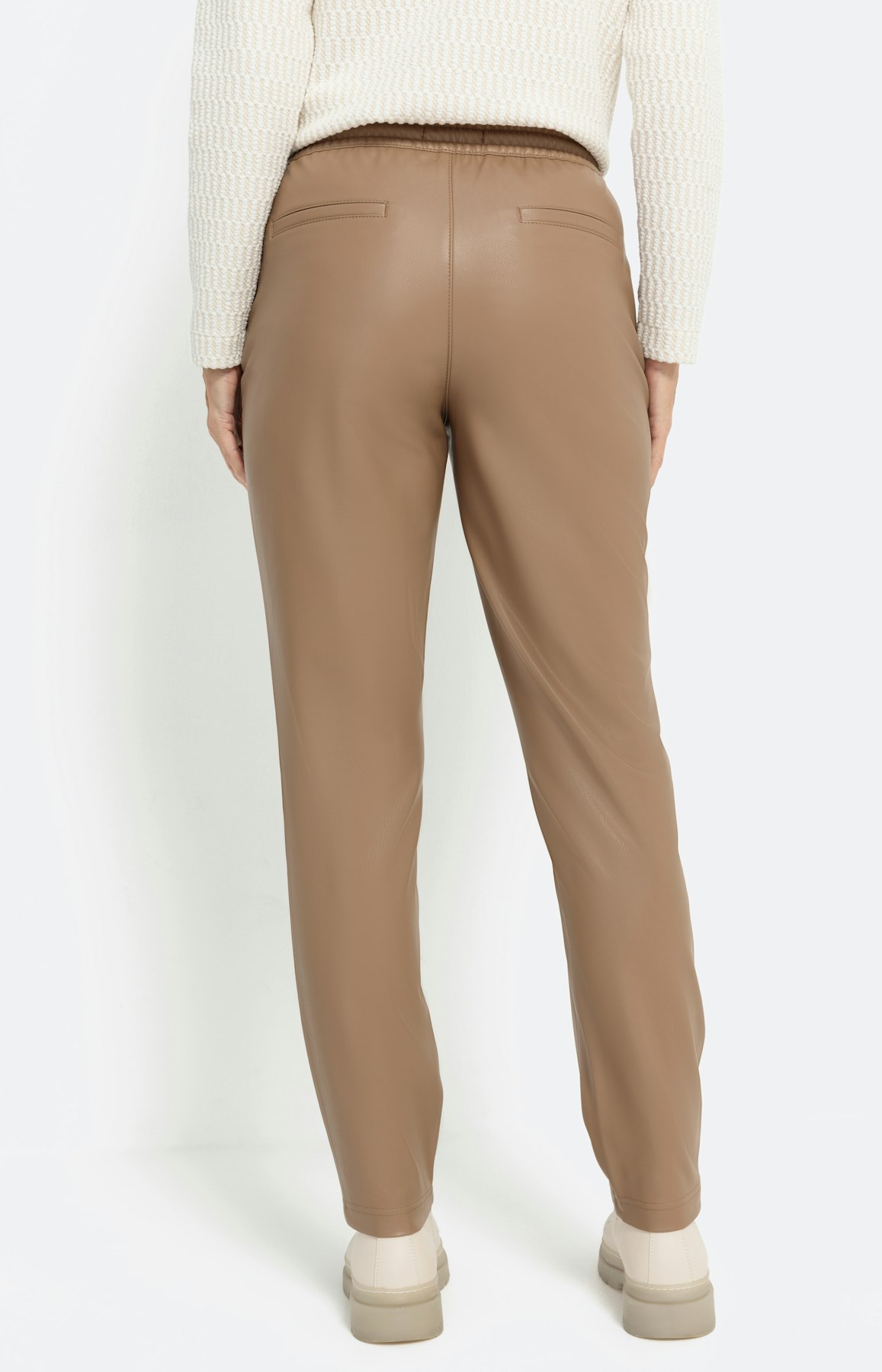 Jogpant in leer-look