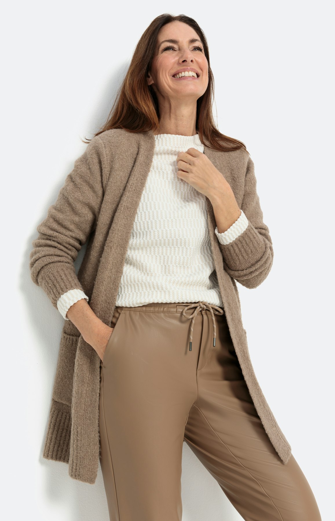 Jogpant in leer-look