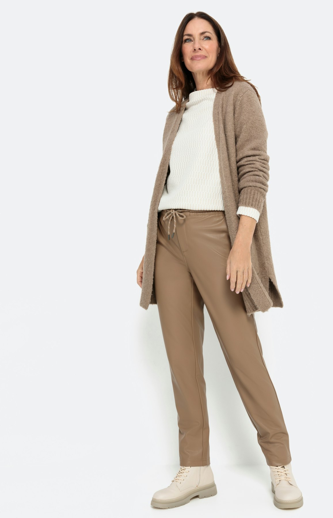 Jogpant in leer-look