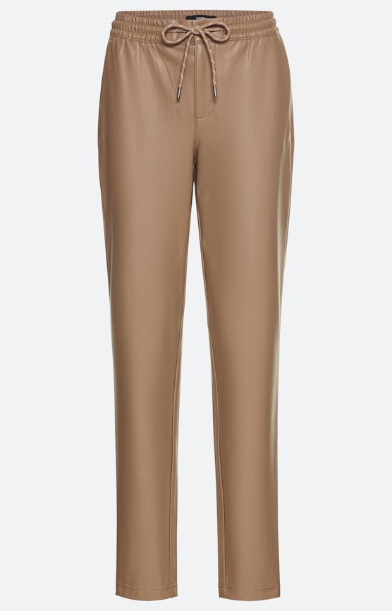 Jogpant in Leder-Optik