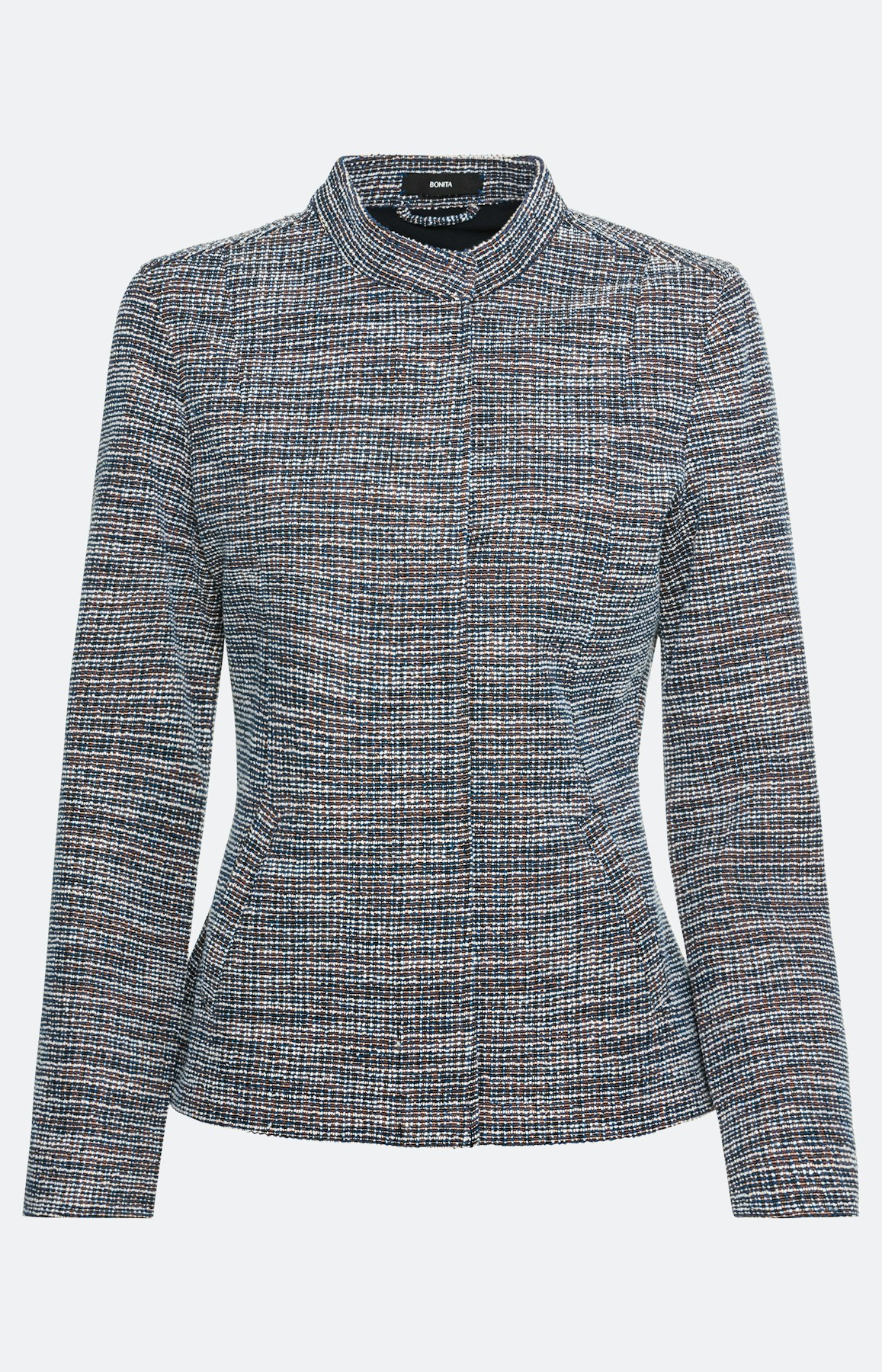 Boucléblazer in fijne tricotkwaliteit