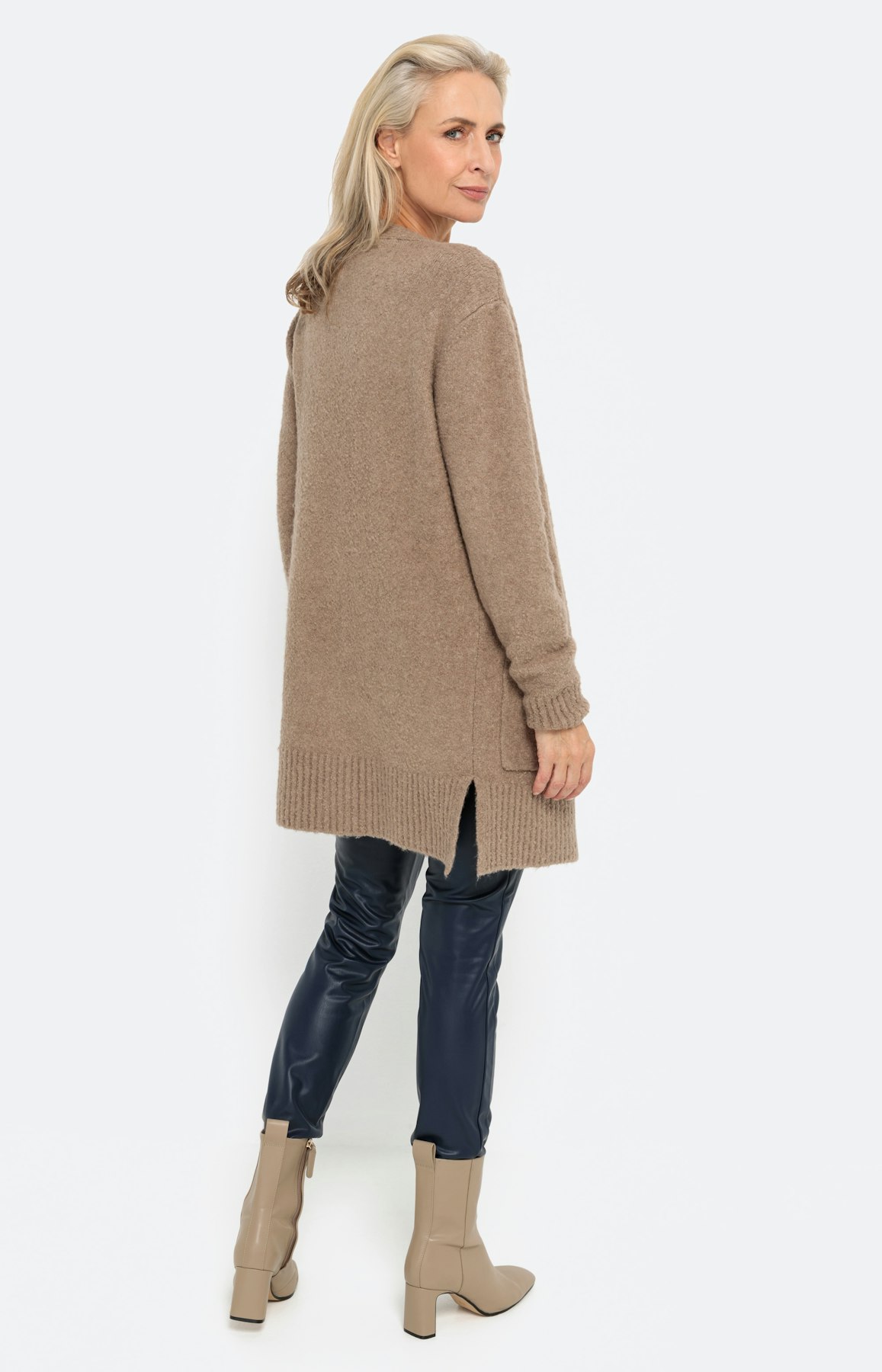 Cardigan in bouclé-look