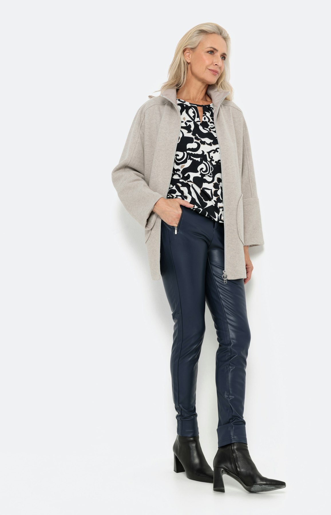 Stretchachtig shirt met lange mouwen