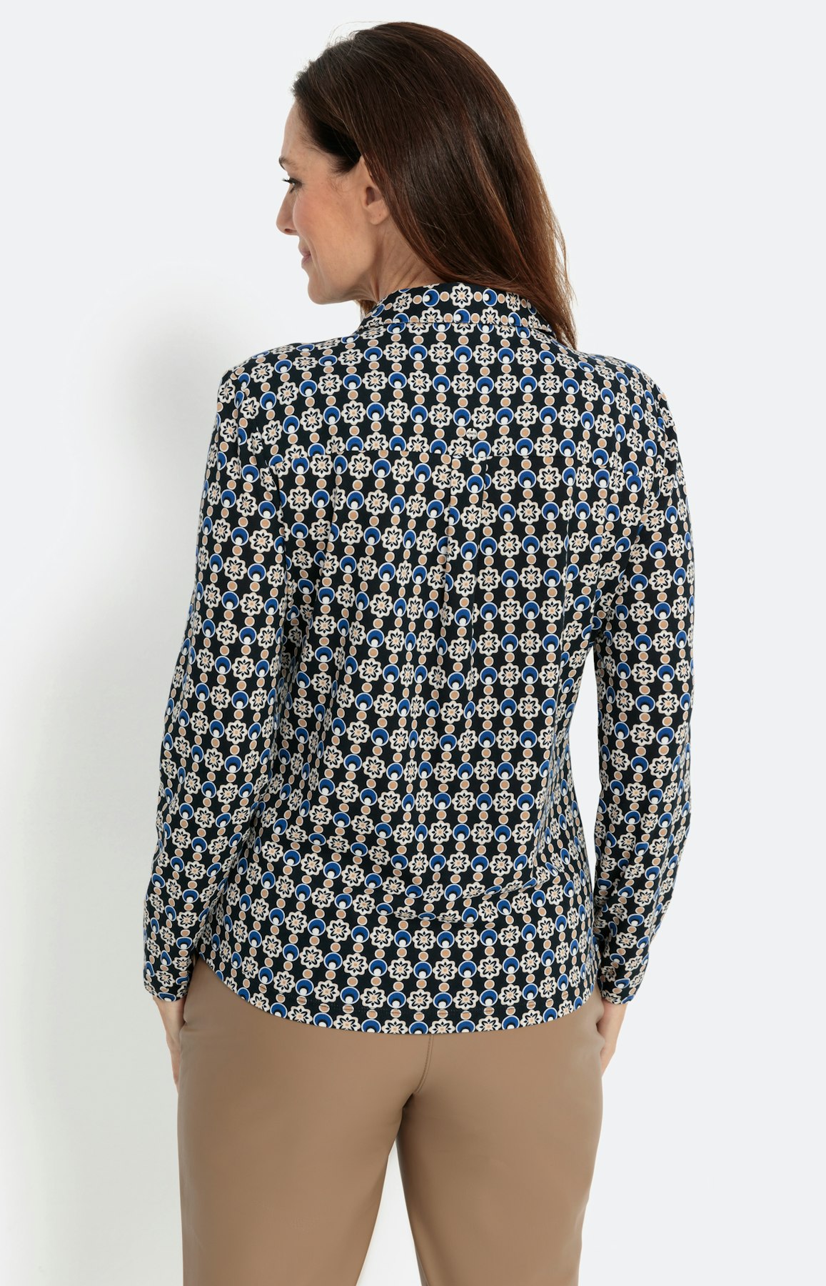 Langarmshirt mit Kragen im Minimal-Look