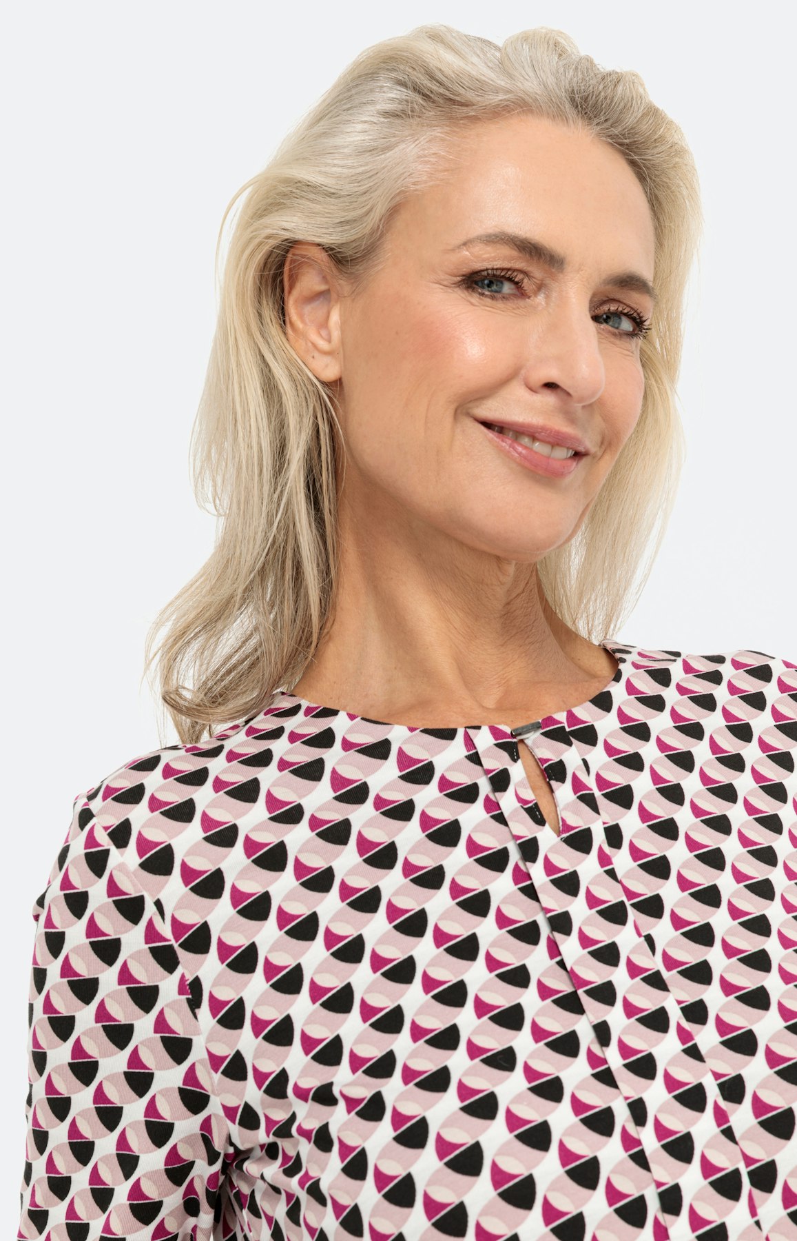 Shirt met lange mouwen en split