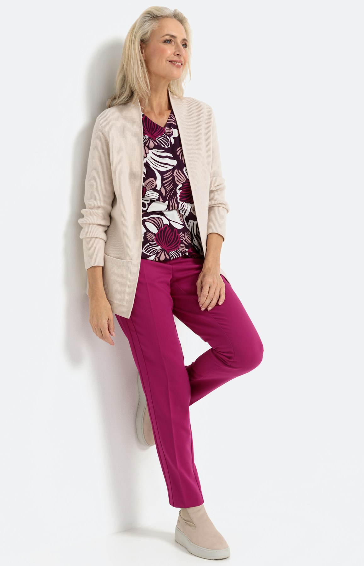 Shirt im Blumen-Design mit 3/4-Arm