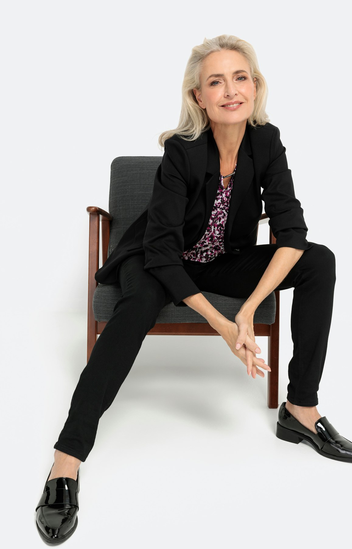 Shirt in meshkwaliteit met lange mouwen