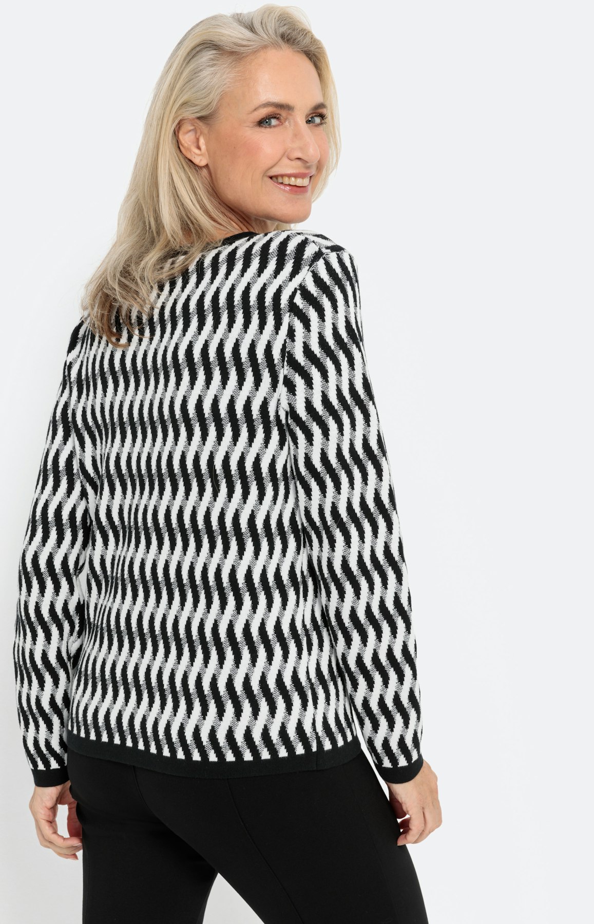 Trui met jacquardmotief