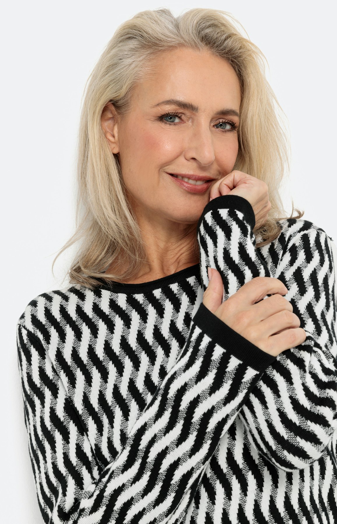 Trui met jacquardmotief