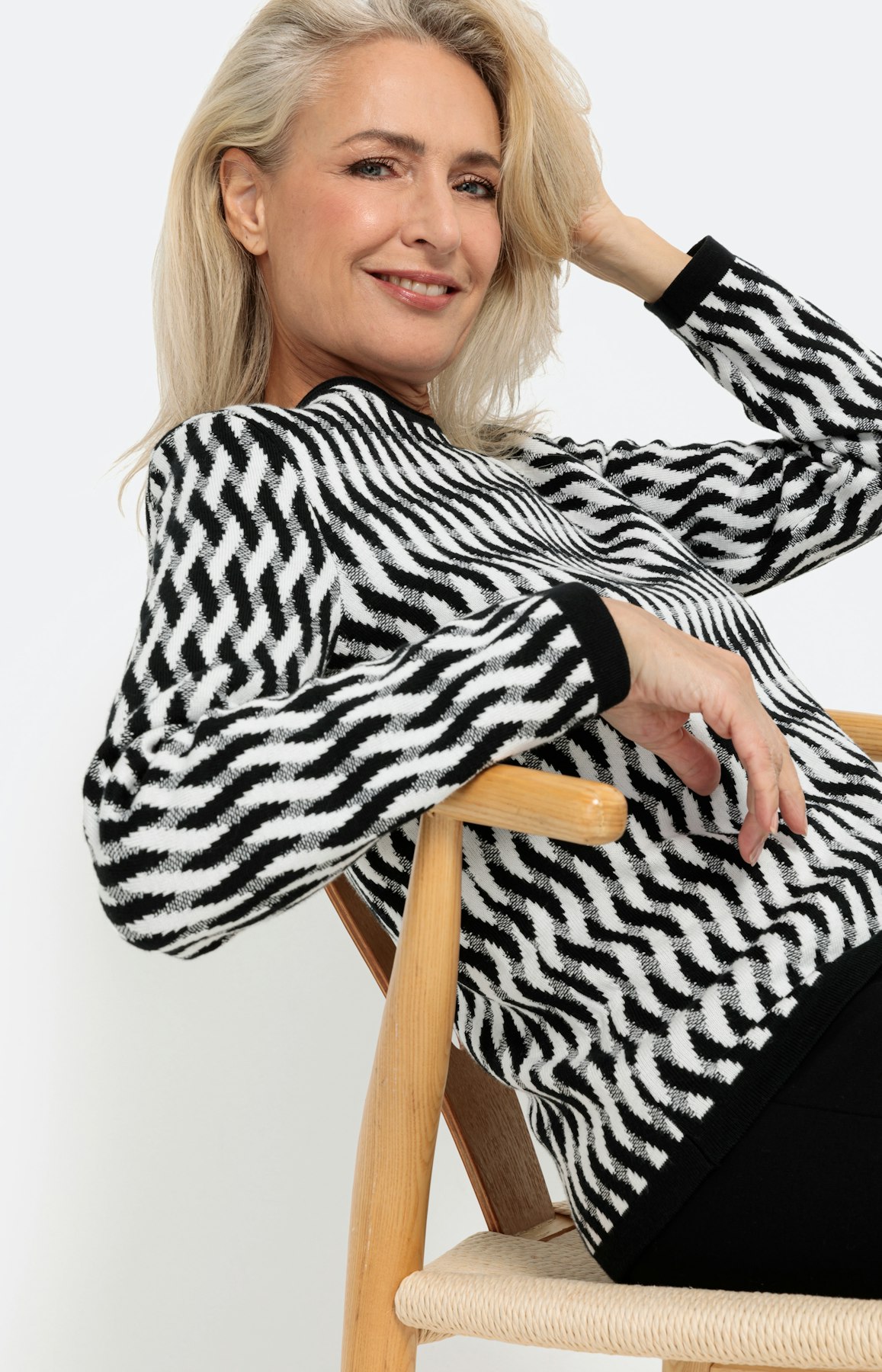 Trui met jacquardmotief