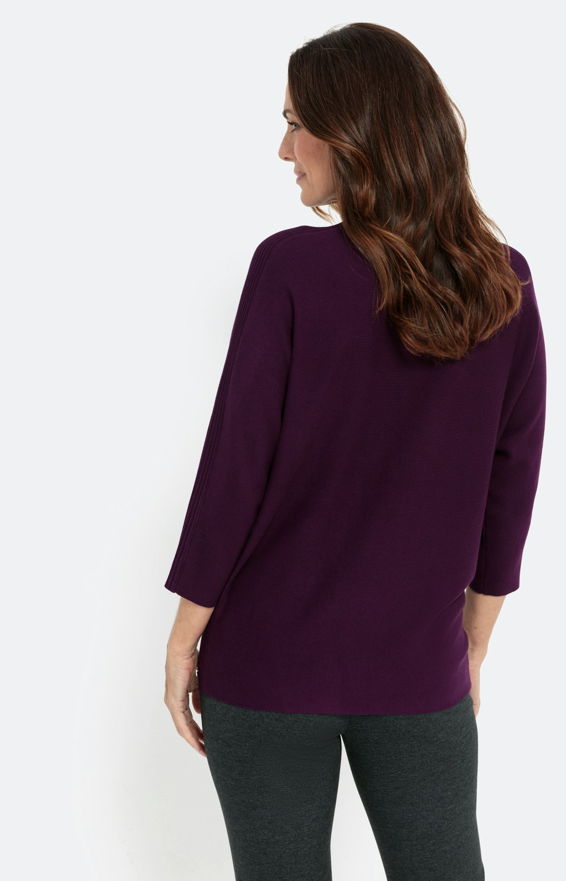 Pullover mit 3/4-Fledermausärmel